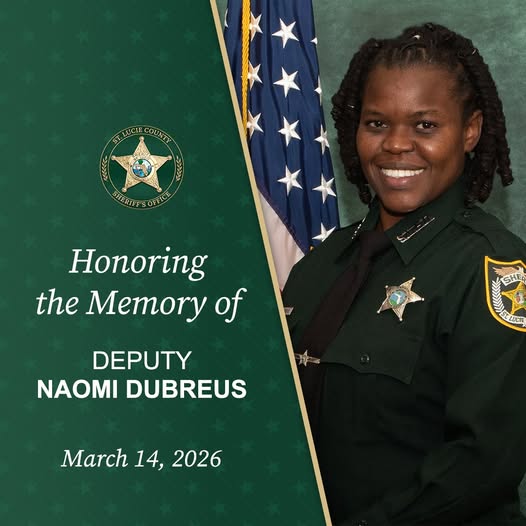 Naomi Dubreus St. Lucie County, Florida Death: St. Lucie County Sheriff's Office Mourn Deputyy
