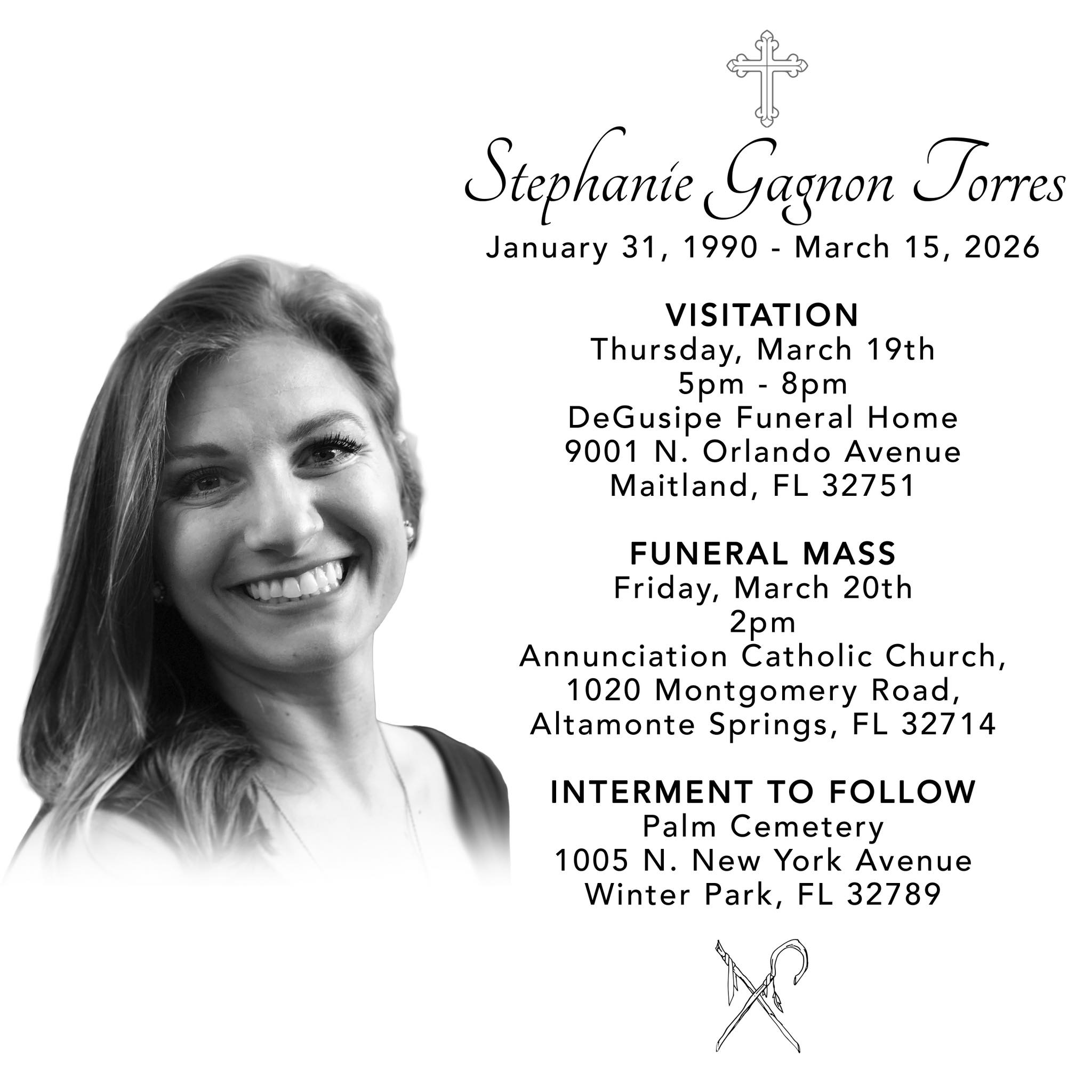 Stephanie Gagnon Torres Orlando, Florida Death: Funeral Arrangements Announced